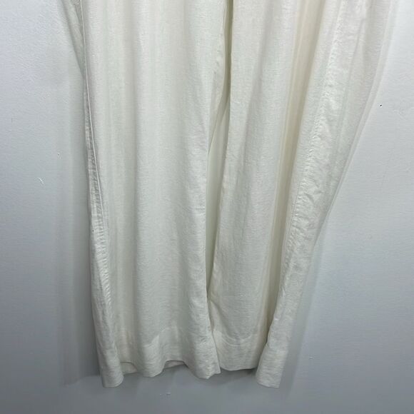 Caslon Pull On Wide Leg Pants Linen Blend size Large - Picture 5 of 11